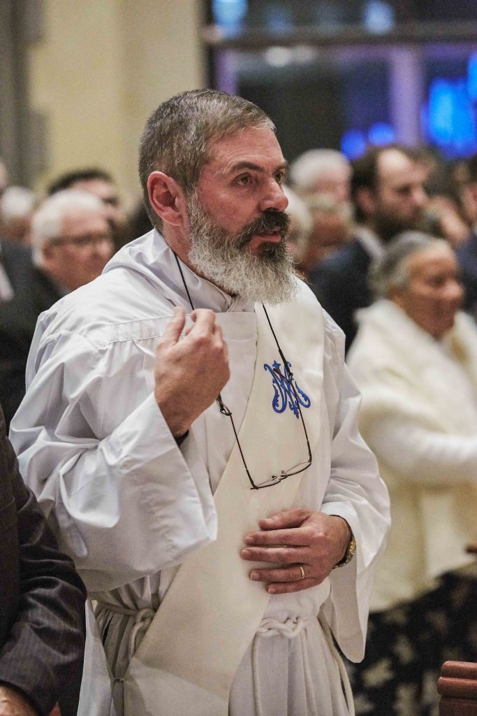 Father Mark Rucci at his priestly ordination on Friday 16 August 2019 at St Mary’s Cathedral. Photo: Ron Tan.