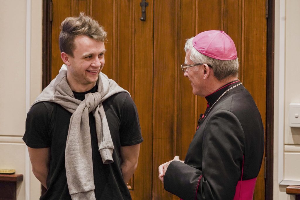 The most important thing to keep in mind, the Archbishop said, is that there is no better or worse, more perfect or less perfect vocation, but just the one God is calling you to. Photo: Josh Low.