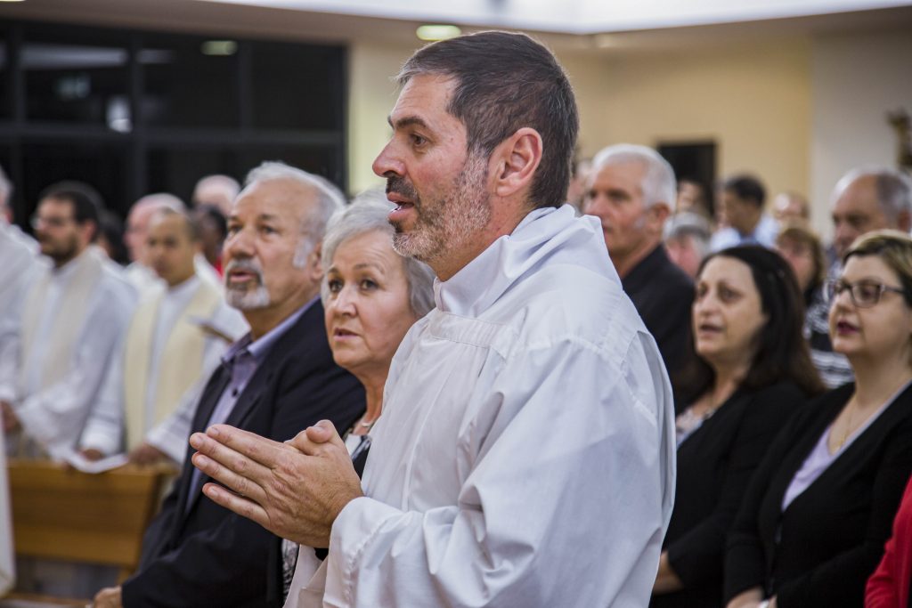 Deacon Mark Rucci during his Ordination to the Diaconate at Applecross Parish on 20 October 2017. Photo: Jamie O’Brien.