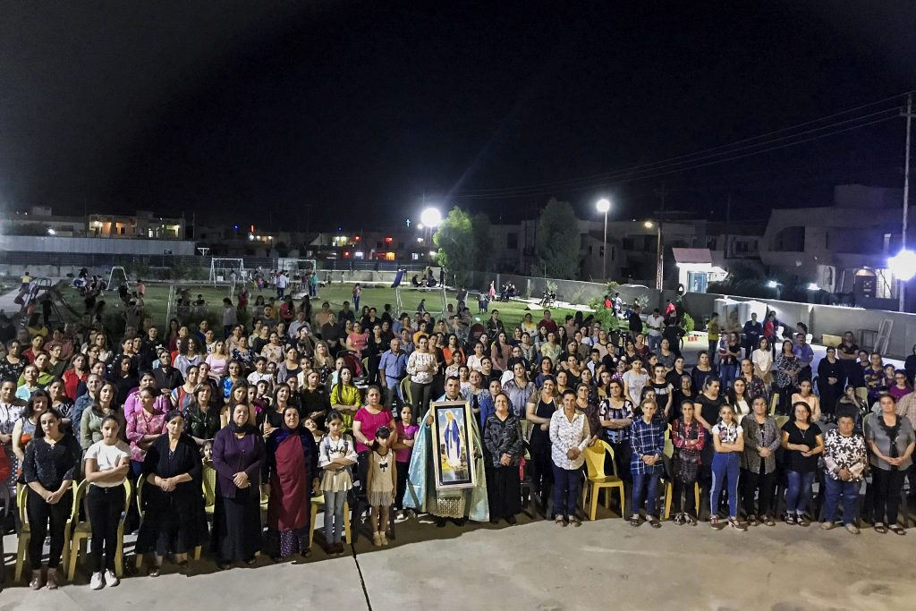 The Global Rosary movement was participated by Catholic Churches and schools. This is a photo from one of the events last year in England. Photo: Supplied.