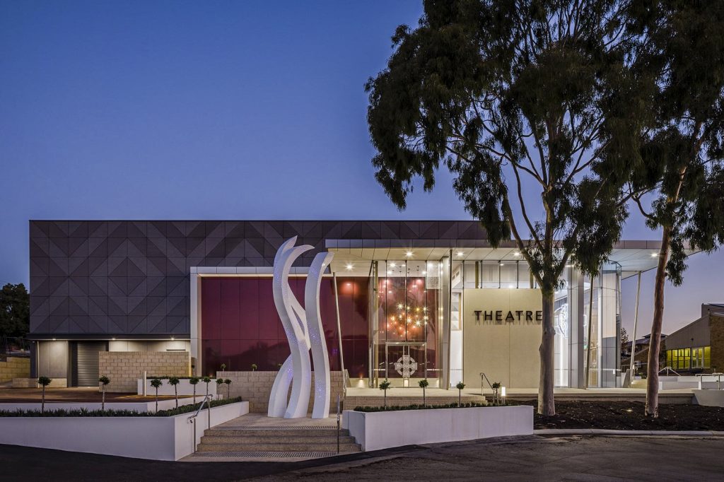 The recently-opened theatre of Corpus Christi College, Bateman. Photo: Supplied.