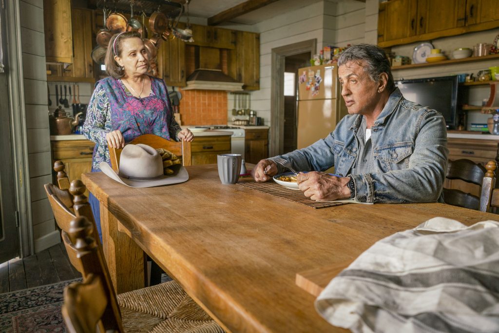 Adriana Barraza and Sylvester Stallone star in a scene from the movie "Rambo: Last Blood". Photo: Lionsgate/CNS.
