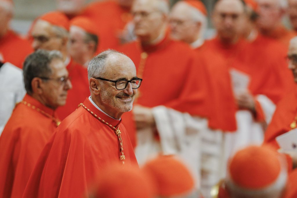New Canadian Cardinal Michael Czerny arrives for a consistory led by Pope Francis for the creation of 13 new cardinals in St. Peter's Basilica at the Vatican on 5 October 2019. Photo: Paul Haring/CNS.