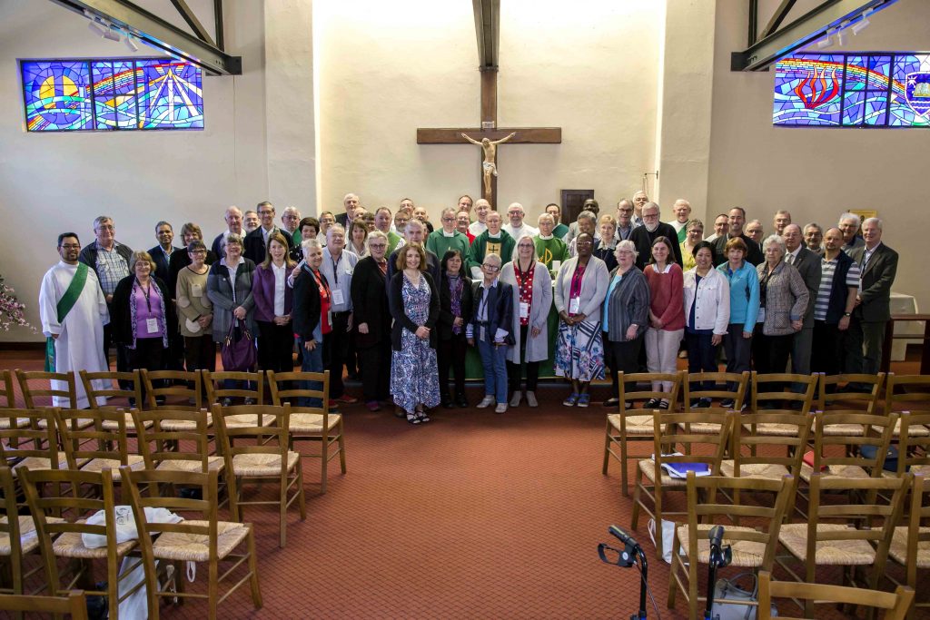 Priests, deacons, candidates, aspirants and wives at the 2019 National Association of Deacons Conference Mass on 6 October at Holy Spirit Chapel, UNDA. Photo: Jamie O’Brien.
