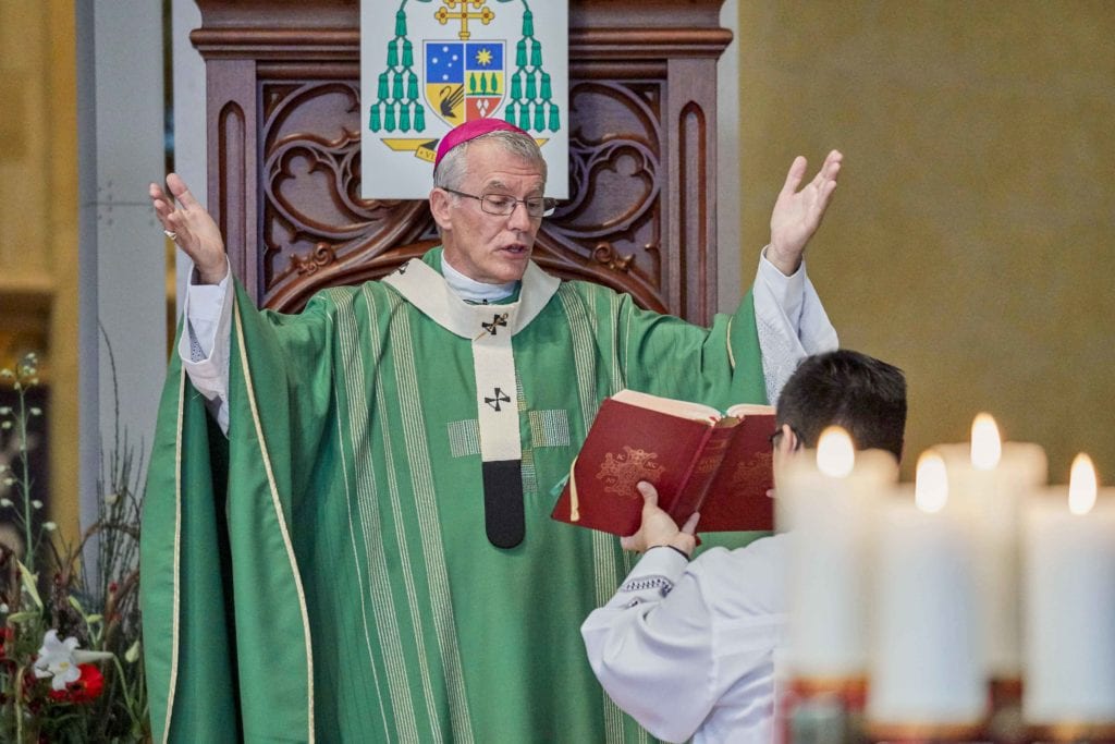 Perth Archbishop Timothy Costelloe SDB celebrated the Cultural Diversity Mass on 26 October at St Marys Cathedral. Photo: Ron Tan.